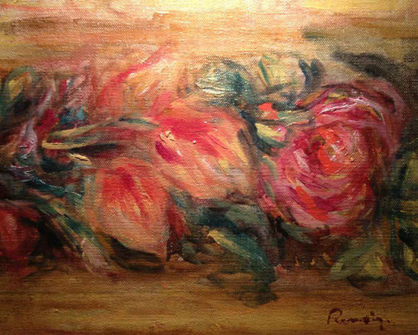 painting of flowers by Pierre-Auguste Renoir